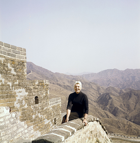 Milli Bau auf der chinesischen Mauer bei Peking. China, 1957, Sammlung Weltkulturen Museum