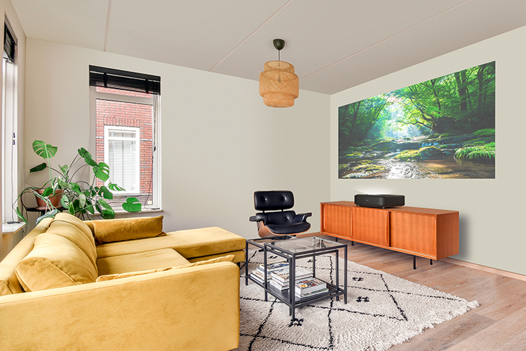 Kitchen and dining zone in studio apartment