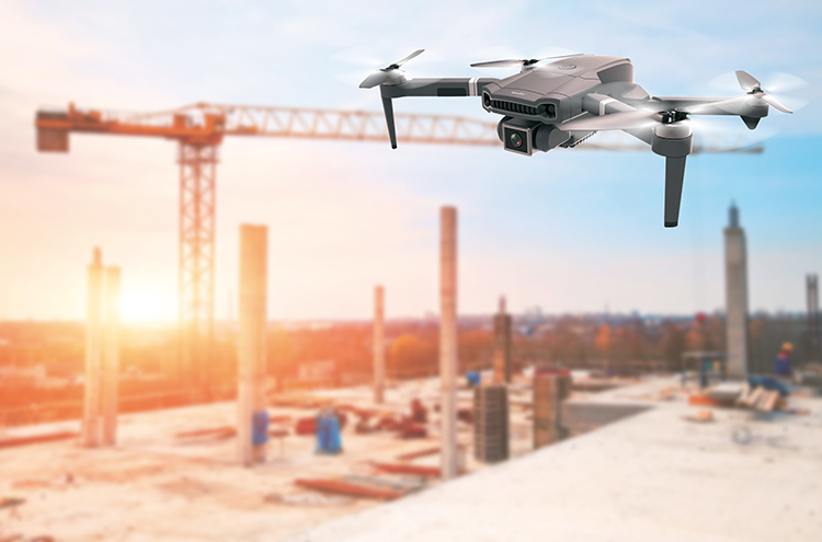 Faltbare WLAN-Drohne mit Brushless-Motor, interp. 4K-Live-View-Kamera