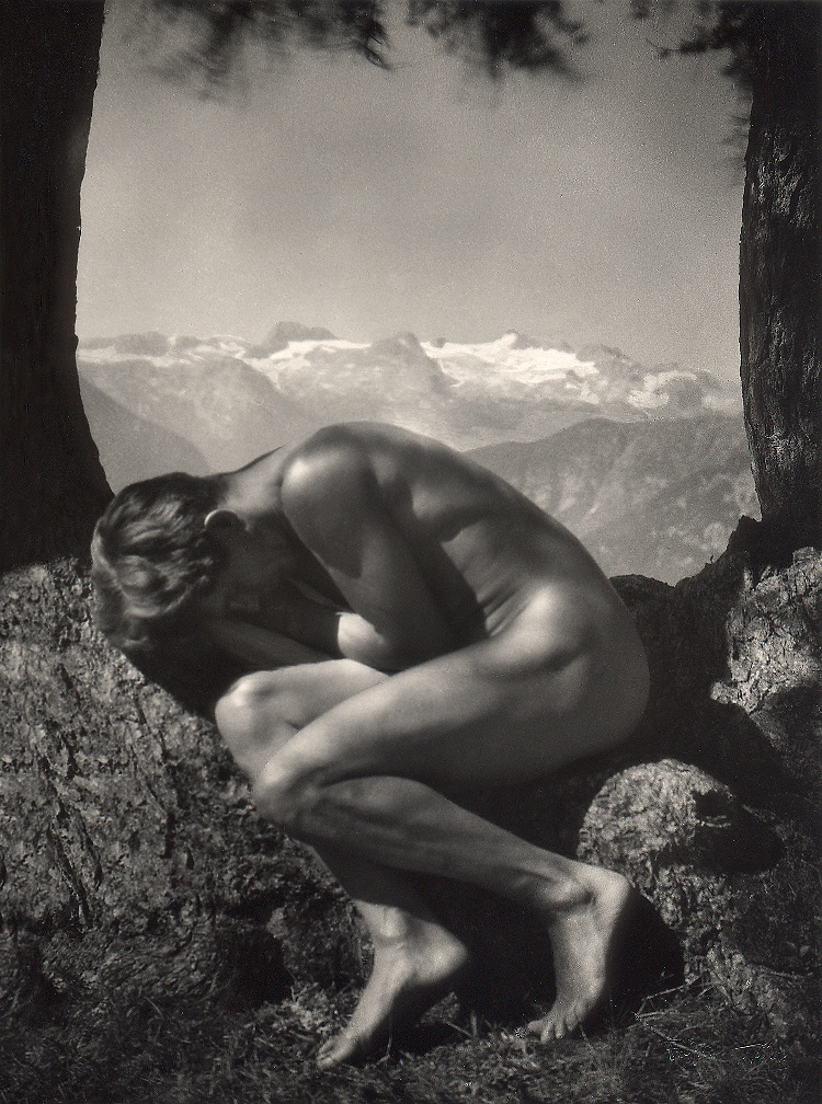 Kopitz Akt-Selbstportraet Dachstein 1923