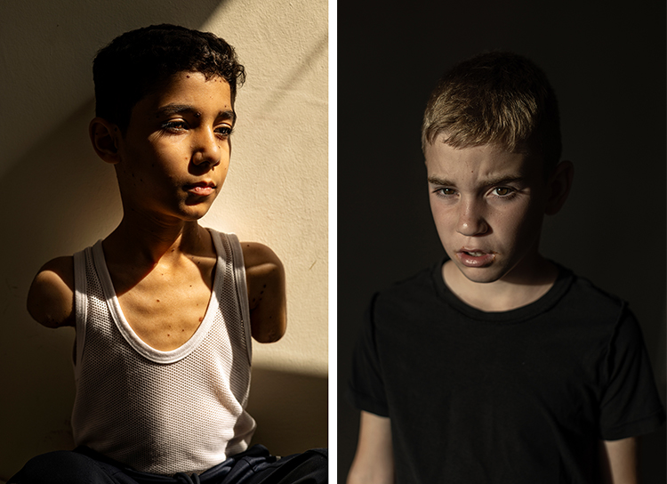 Aus der Serie der Siegerbilder des UNICEF Foto des Jahres 2024 Wettbewerbs von Samar Abu Elouf (Palästina und und Avishag Shaar-Yashuv, Israel. web