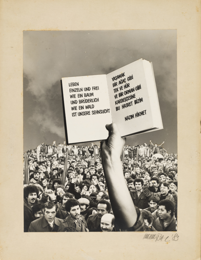 Mehmet Ünal (* 1951), Zurück, Mainz, 1982–1986, Fotocollage, 42 x 29,7 cm © Mehmet Ünal