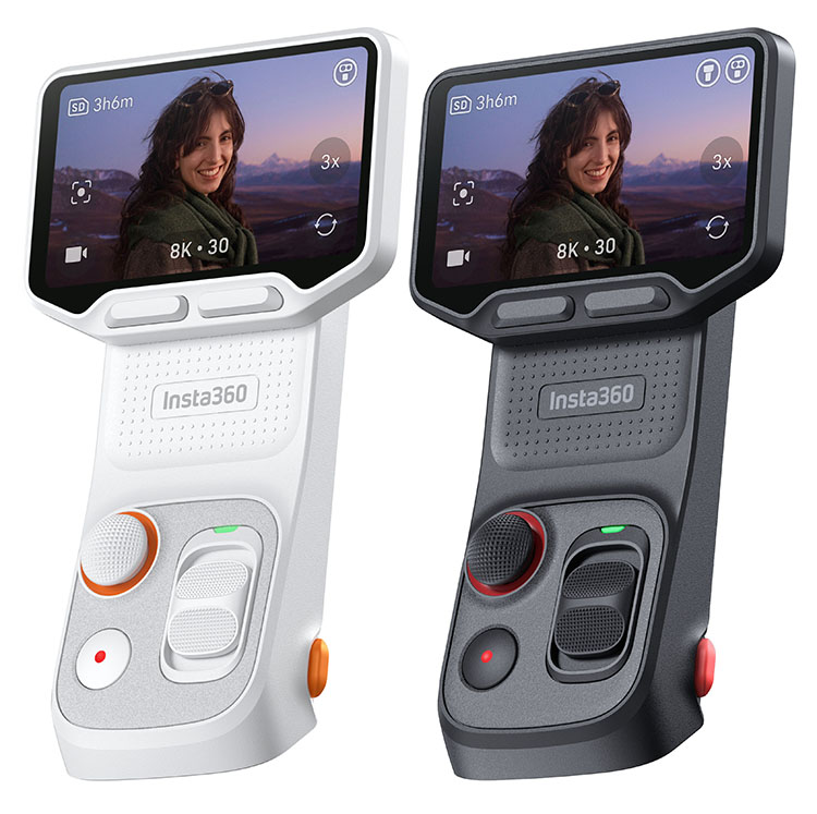 Die Insta 360 Luna Ultra gibt es in Schwarz oder Weiß. Luna Ultra White + Black2 02 wp