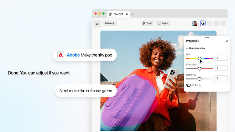 Adobe Plugin in ChatGPT image editing wp